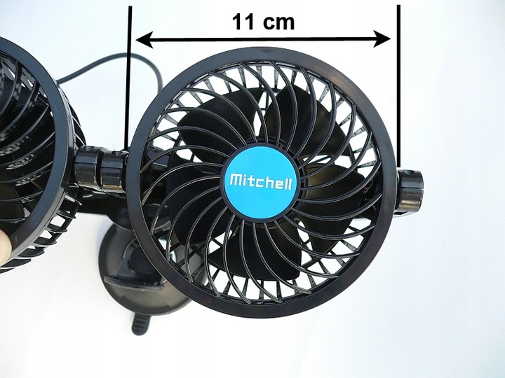 SUPER WENTYLATOR WIATRAK SAMOCHODOWY PODWÓJNY 24V