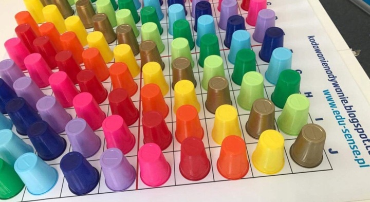 Plastikowe kubeczki do maty do robota Ozobot