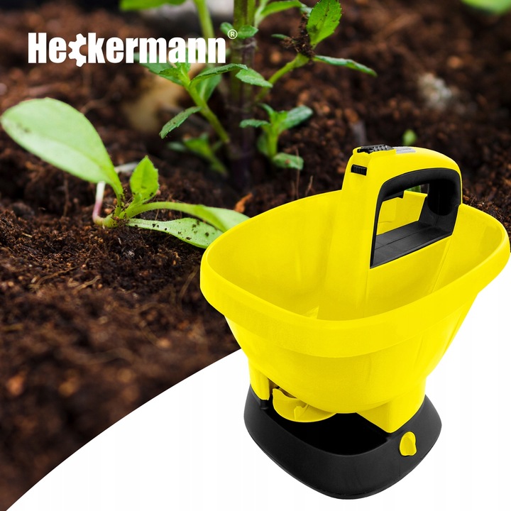 SIEWNIK AUTOMATYCZNY ELEKTRYCZNY ROZSIEWACZ NASION NAWOZU SOLI 2,7L