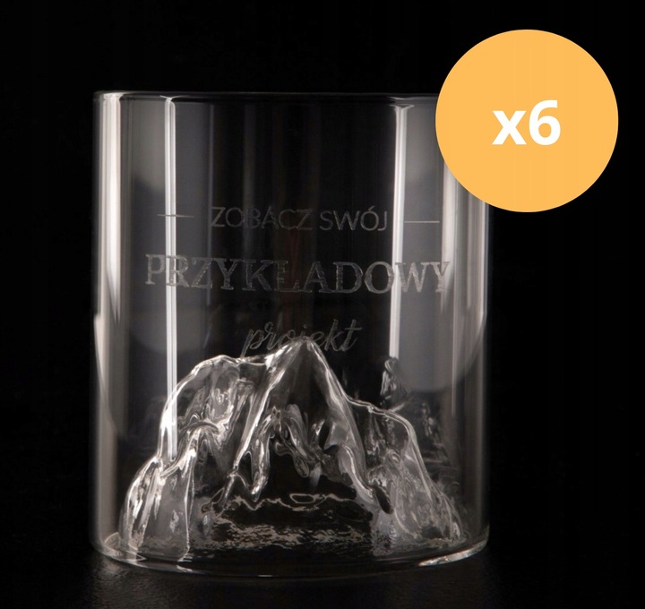 Zestaw szklanek do whisky 6szt. GRAWER upominek PREZENT WIECZÓR KAWALERSKI