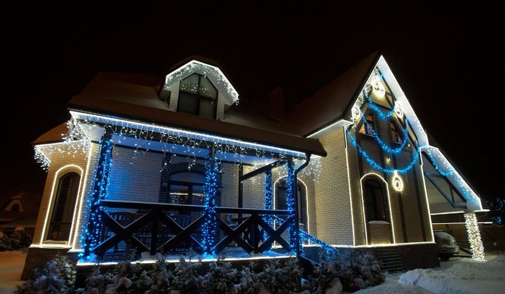 LAMPKI CHOINKOWE NIEBIESKIE 300 PILOT PROGRAMATOR