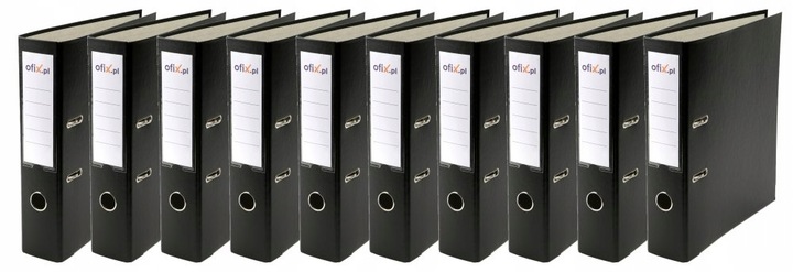 SEGREGATOR A4 50mm WZMOCNIONY OKUTY CZARNY x 5 szt