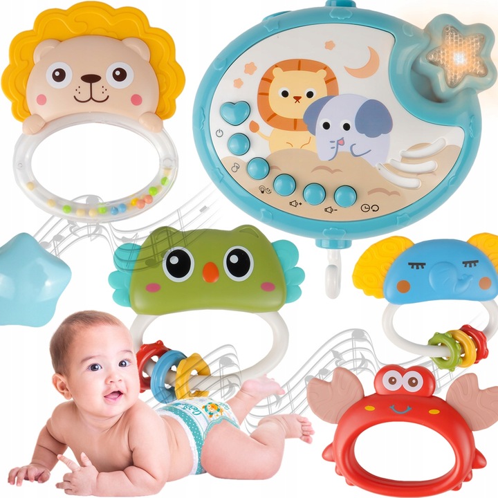 KARUZELKA KARUZELA NAD ŁÓŻECZKO DZIECIĘCA POZYTYWKA PROJEKTOR PILOT TIMER