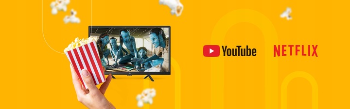 TELEWIZOR UD LCD 24 ANDROID 11 SMART TV DVBT HEVC