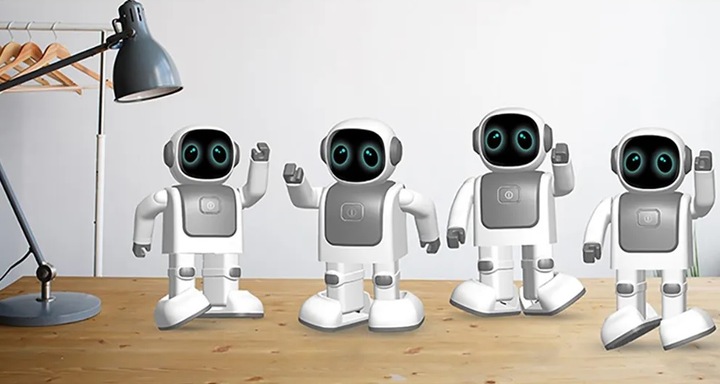 INTERAKTYWNY ROBOT ZDALNIE STEROWANY TELEFONEM PROGRAMOWANY BLUETOOTH