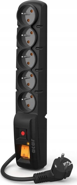 ACAR F5 listwa przeciwprzepięciowa 5 gniazd 1,5m