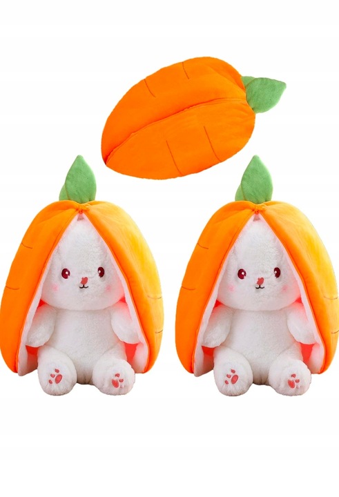 MASKOTKA PLUSZAK KRÓLIK MARCHEWKA 25CM