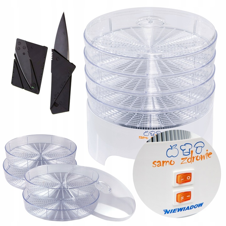 SUSZARKA DO GRZYBÓW OWOCÓW WARZYW ZIÓŁ NIEWIADÓW 500W PRODUKOWANA W POLSCE