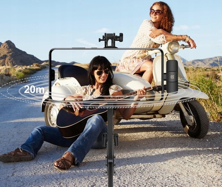 BEZPRZEWODOWY MIKROFON KRAWATOWY PULUZ USB-C