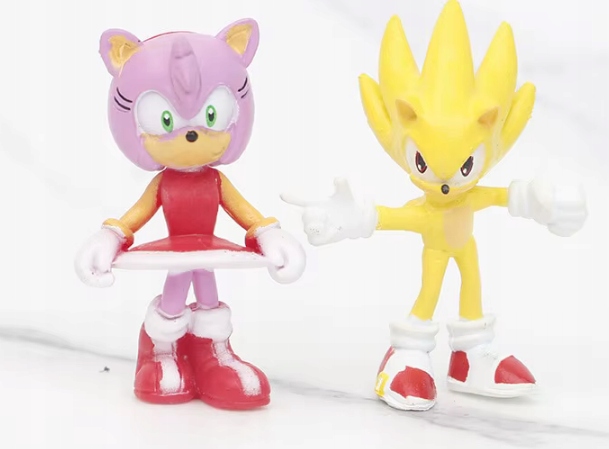 Figurki Sonic dekoracyjne 12 szt. dla dzieci