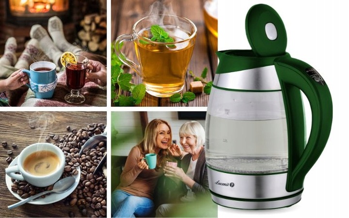 Czajnik elektryczny 2200W z regulacją temperatury 1,8l