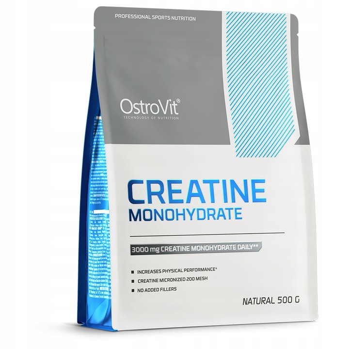 OstroVit KREATYNA MONOHYDRANT CZYSTA PREMIUM CREATINE NATURALNA 500 g