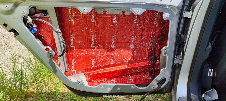 MATA WYGŁUSZAJĄCA 2mm BUTYLOWA alubutyl 400x50 2m2 drzwi bagażnik podłoga