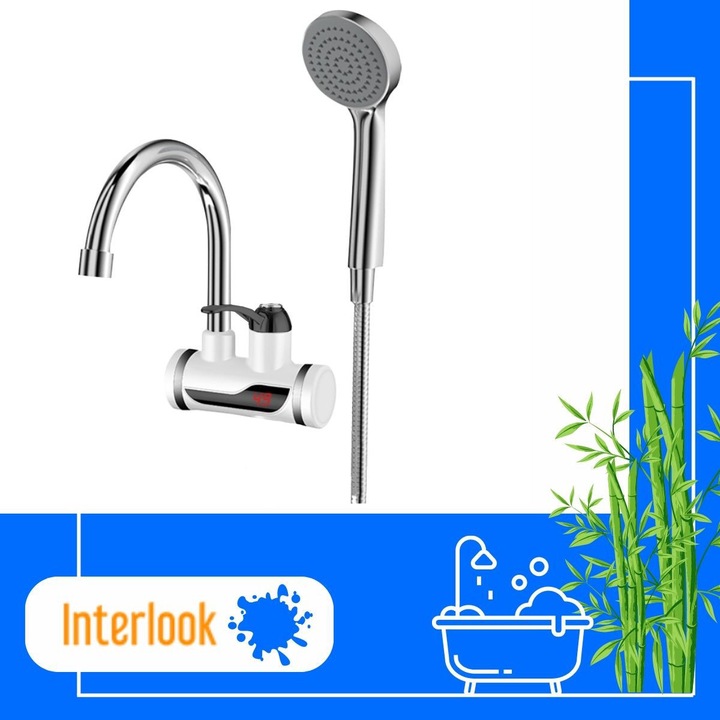 PRZEPŁYWOWY PODGRZEWACZ WODY Z PRYSZNICEM 3000W