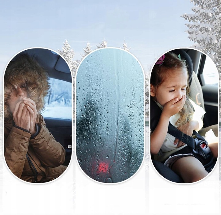 ODMRAŻACZ SZYBY 12V, 150W WENTYLATOR SAMOCHODOWY, PODGRZEWACZ SAMOCHODOWY