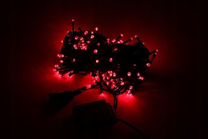 Lampki Choinkowe LED 500 Czerwone 38 m Zewnętrzne Wewnętrzne IP44