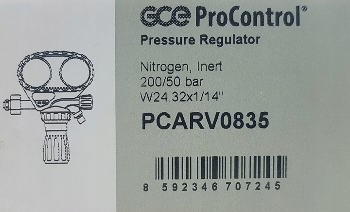 Reduktor Azotowy Azot GCE Procontrol 50Bar Klima Klimatyzacja