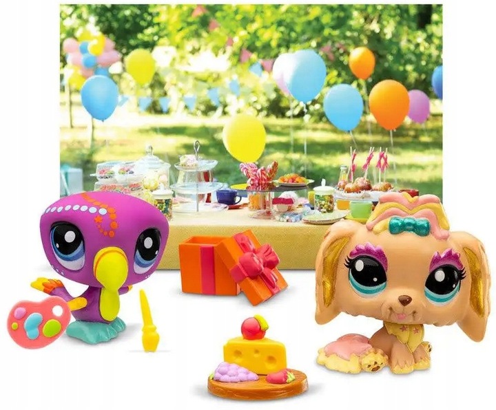Littlest Pet Shop ZESTAW Garden Party + Wirtualny Kod FIGURKI i AKCESORIA