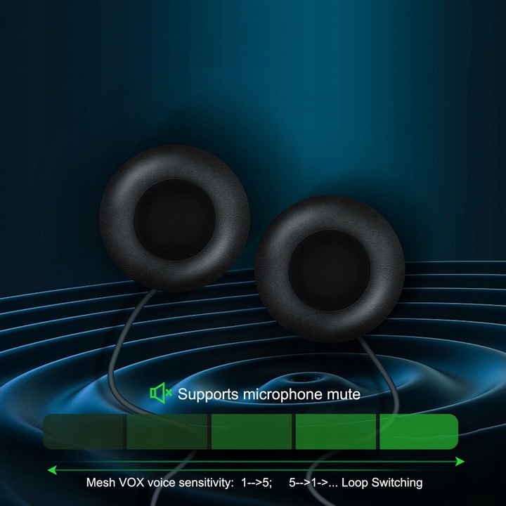 INTERKOM MOTOCYKLOWY EJEAS Q8 DO 6 KIEROWCÓW JEDNOCZEŚNIE RADIO FM BT 5.1