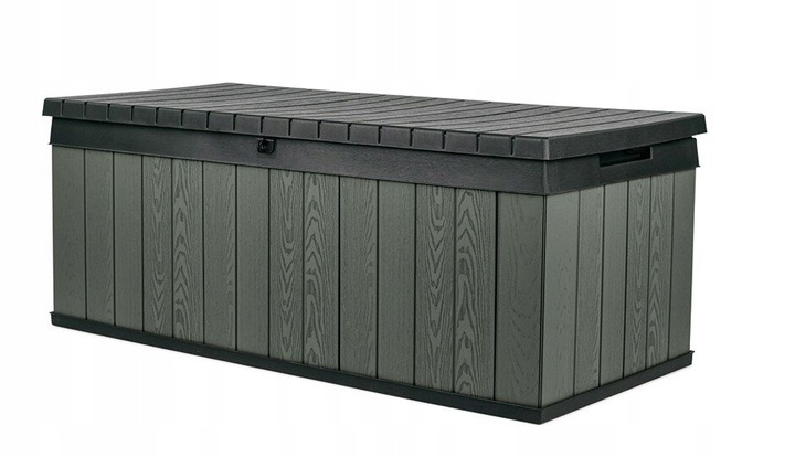 Skrzynia ogrodowa DARWIN BOX 380L można siadać Pojemna Schowek na Balkon