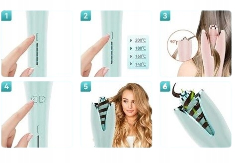 LOKÓWKA CERAMICZNA AUTOMATYCZNA SPIN CURL DO WŁOSÓW ROBIENIA LOKÓW