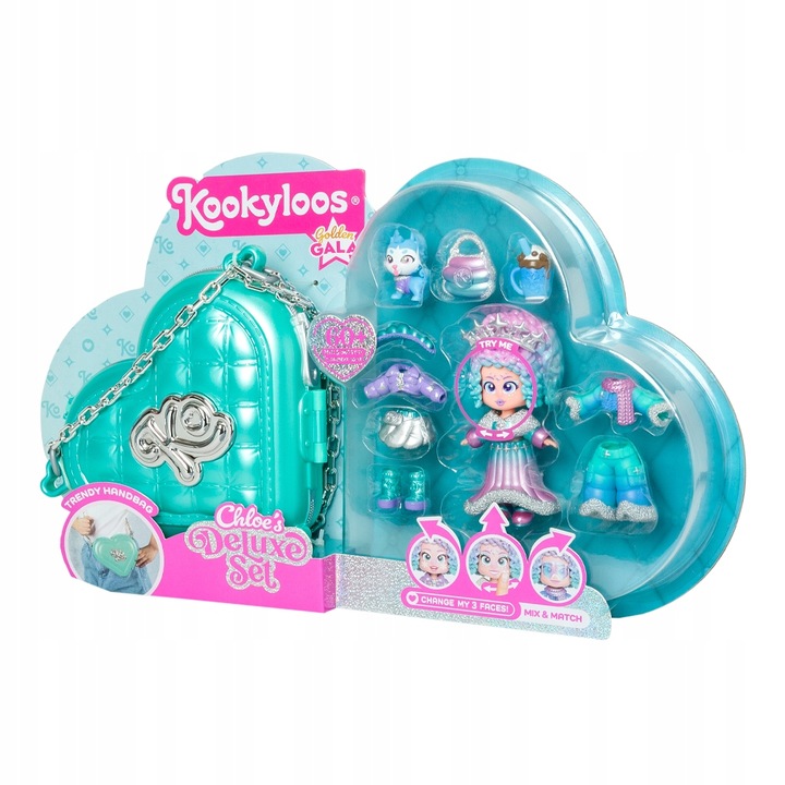 KOOKYLOOS GOLDEN GALA CHLOE'S DELUXE SET LALKA LALECZKA TOREBKA PREZENT