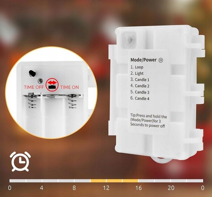 RETRO LAMPKI OŚWIETLENIE CHOINKOWE LED ŚWIECE 40szt. PILOT ŚWIECZKI