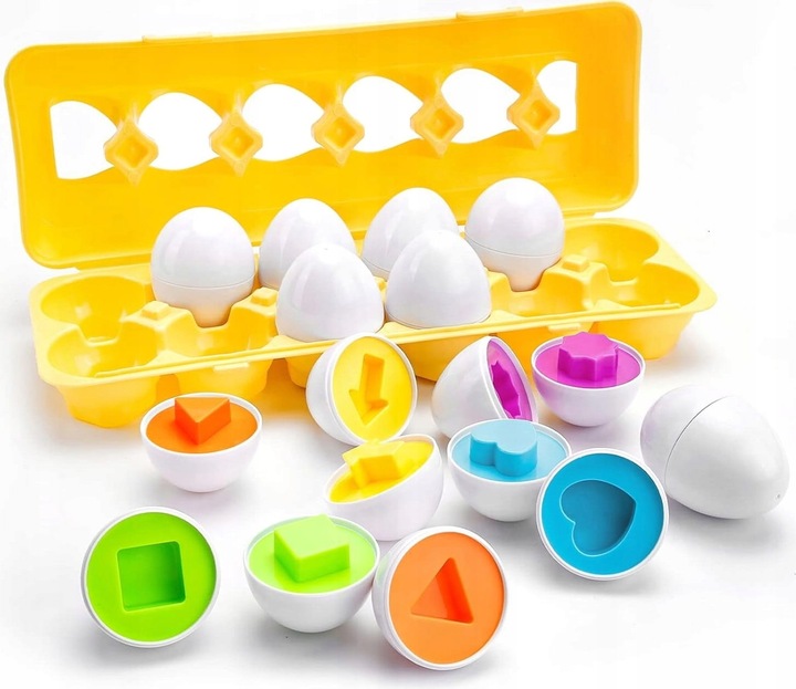 UKŁADANKA LOGICZNA SMART JAJKA SORTER KSZTAŁTY MONTESSORI