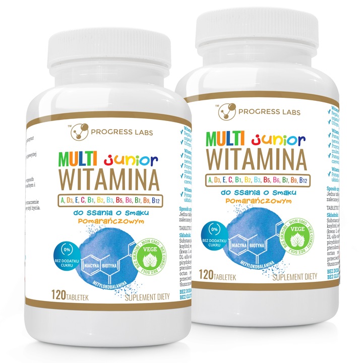 Multiwitamina JUNIOR DLA DZIECI DO SSANIA 2x120t