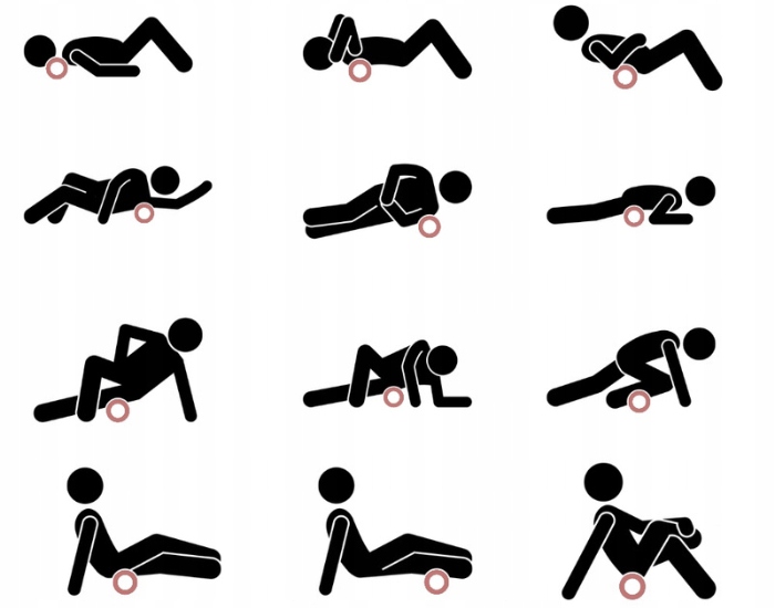 ZESTAW ROLLERÓW DO MASAŻU WAŁEK DUŻY Z WYPUSTKAMI PIŁKA POJEDYNCZA DUOBALL