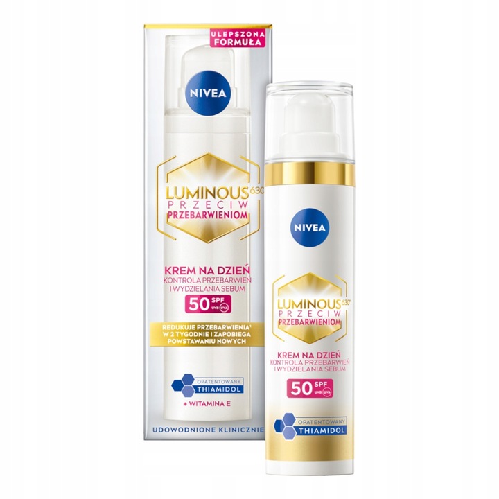 NIVEA LUMINOUS630 PRZECIW PRZEBARWIENOM Krem na dzień SPF 50, 40 ml