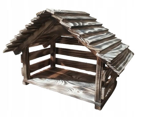 Szopka bożonarodzeniowa drewniana stajenka super solidna ręcznie wykonana