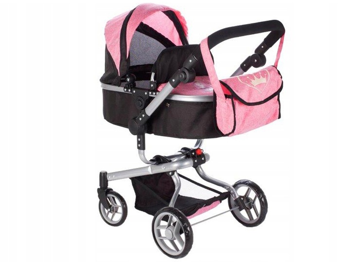WÓZEK 2W1 GŁĘBOKI SPACERÓWKA DLA LALEK GONDOLA Składany + TORBA