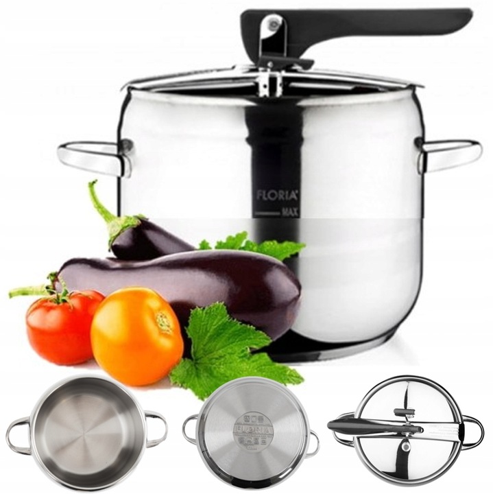 SZYBKOWAR GARNEK CIŚNIENIOWY TURECKI STAL GAZ INDUKCJA 5LT