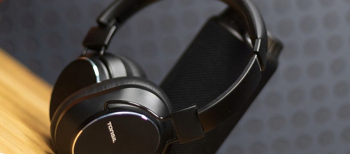 Tonsil Słuchawki Bezprzewodowe R65BT Bluetooth Nauszne ANC CZARNE +Mikrofon