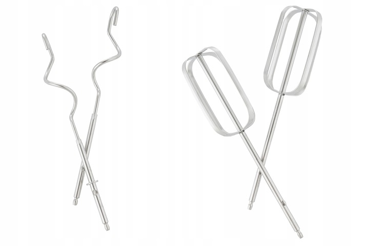 Mikser Ręczny Robot Kuchenny 800W 5 Biegów TURBO 4 Końcówki Mieszadła Haki