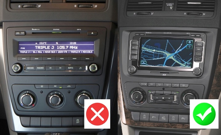 RADIO ANDROID 13 SKODA OCTAVIA 2 YETI 2 RAPID CARPLAY ANDROID AUTO 2GB/64GB