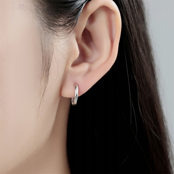 Kolczyki Srebrne PRÓBA 925 KOŁA OBRĘCZE SREBRO Proste KÓŁKA