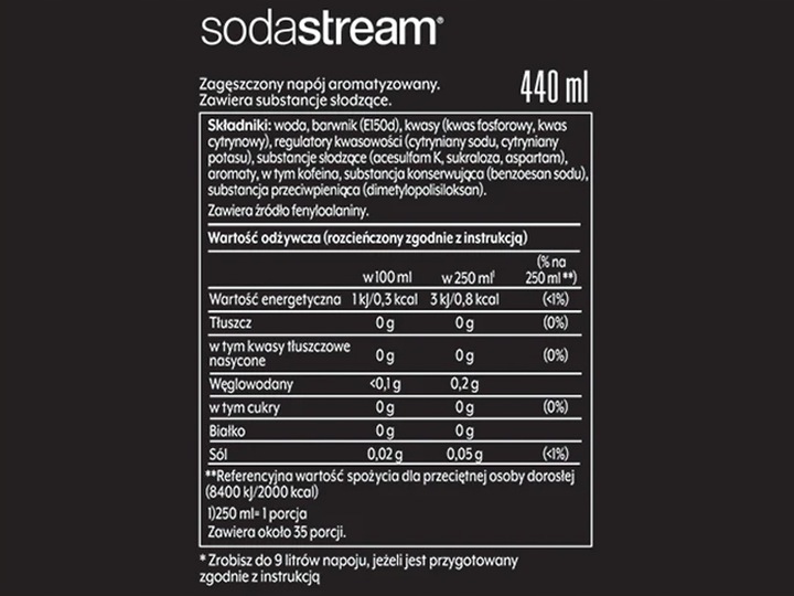 4x SYROP KONCENTRAT SODASTREAM 7UP MIRINDA PEPSI / MAX 9L NAPOJU z 440ml
