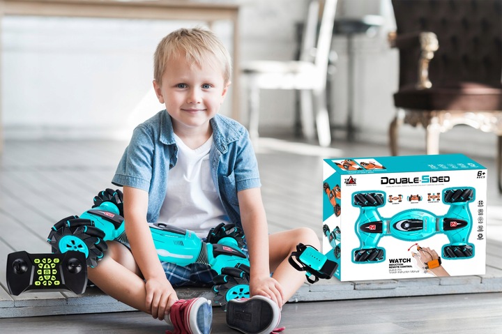 Samochód Zdalnie Sterowany Rc Twister Akrobacje Led Stunt 360 Dla Dzieci