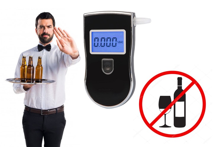 Alkomat Tytan AT-818 z LCD + ustniki + etui + Pokrowiec Precyzyjny Zestaw