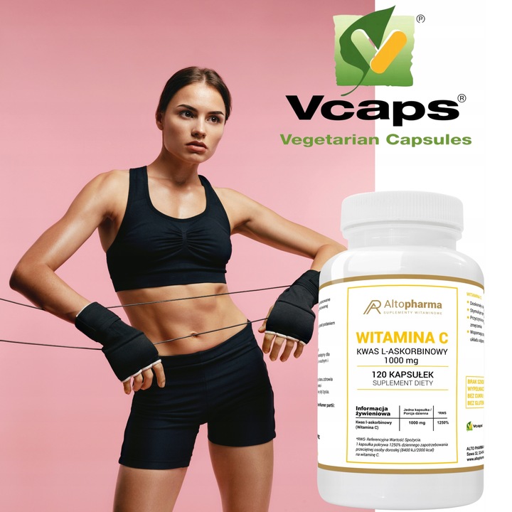 WITAMINA C 1000mg KWAS L-ASKORBINOWY WEGE 120 kaps