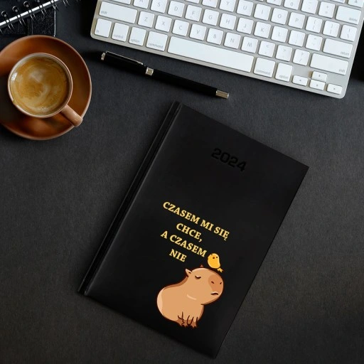 PERSONALIZOWANY KALENDARZ KSIĄŻKOWY PLANER TERMINARZ 2024 A5 NADRUK