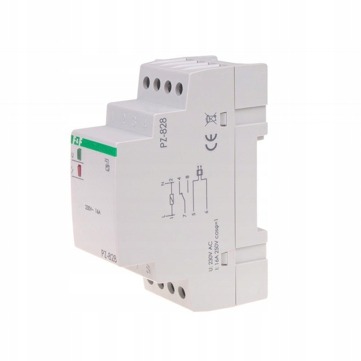 PRZEKAŹNIK POZIOMU CIECZY ZALANIA 1-STANOWY 230VAC Z SONDĄ PZ F&F PZ-828