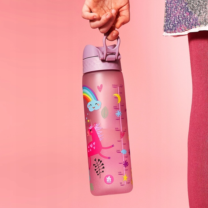 Butelka bidon na wodę dziewczęcy Jednorożec Unicorn Konik kucyk ION8 0,5 l