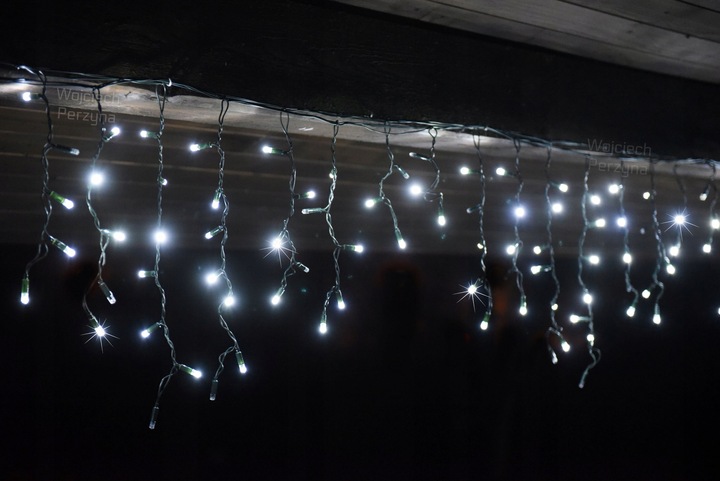 SOPLE 300 LED PROFESJONALNE GRUBE LAMPKI choinkowe KURTYNA + FLASH mikołaj