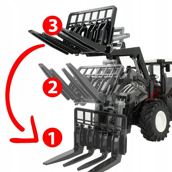 OGROMNY TRAKTOR ZDALNIE STEROWANY RC CIĄGNIK NA PILOT FARMA OŚWIETLENIE