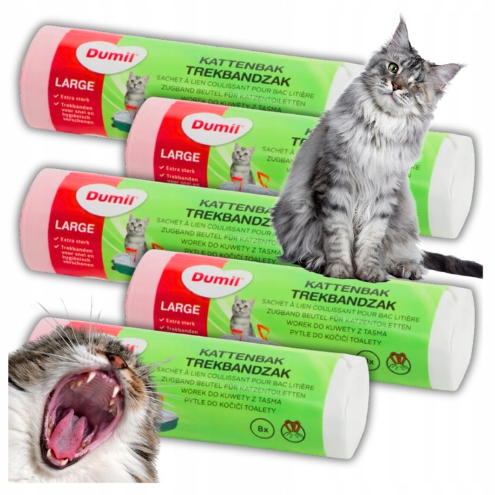 5x WORKI DO KUWETY MOCNE Z TAŚMĄ WYTRZYMAŁE 40 SZT XL DUMIL