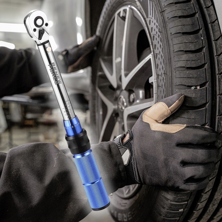 MOCNY Klucz Dynamometryczny z Blokadą Skala 1-2" 10-60nm Etui WYSOKA JAKOŚĆ