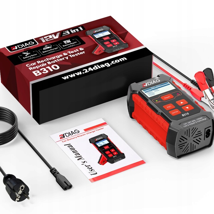 TESTER DO AKUMULATORÓW PROSTOWNIK B310 12V 24V 10A